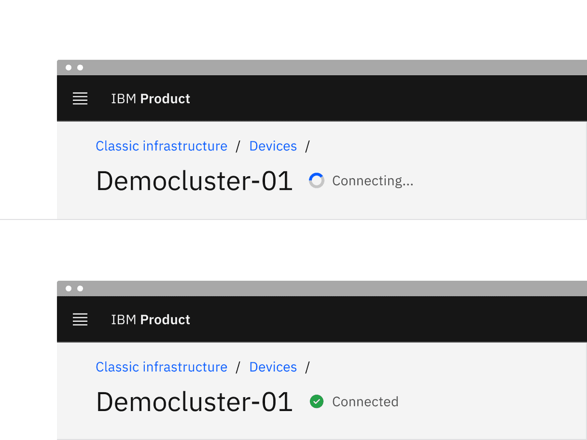 Example of inline loading placement